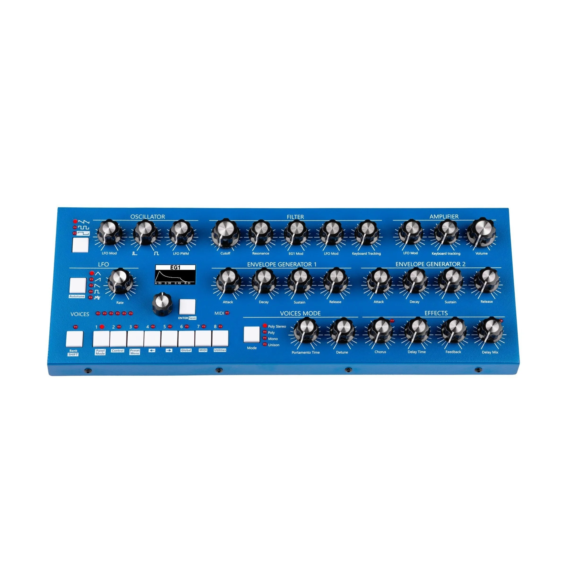 Bree6 Analog Polyphonic Synthesizer (Blue) — GS Music